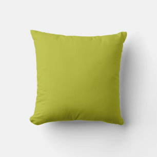 Bright Acidic Green, Fragile Sprout Solid Colour Throw Pillow