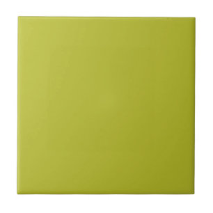 Bright Acidic Green, Fragile Sprout Solid Colour Tile