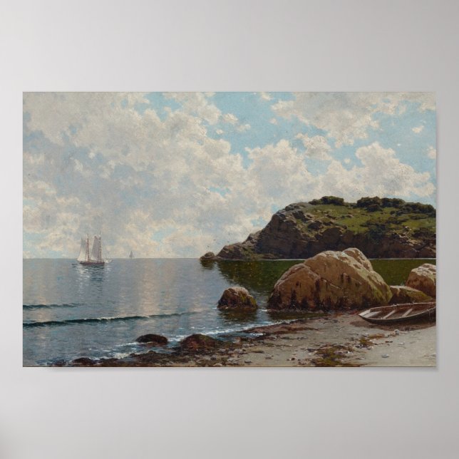 Bright Afternoon Seascape Poster (Front)