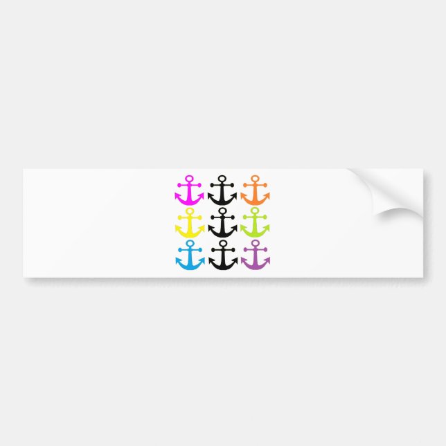 Bright Anchors Bumper Sticker (Front)