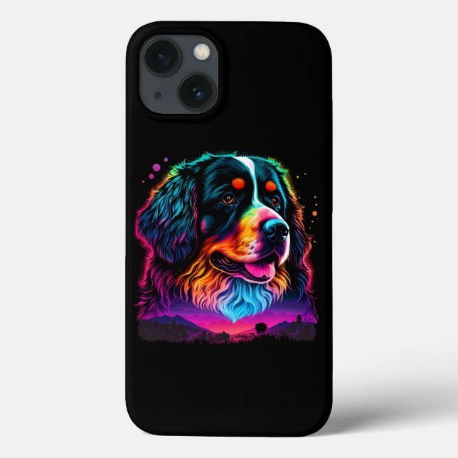 Bright and Beautiful Bernese Mountain Dog Case-Mate iPhone Case (Back)