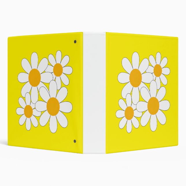 Bright and Bold Daisy Binder (Background)