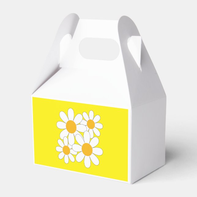 Bright and Bold Daisy Favor Box (Front Side)