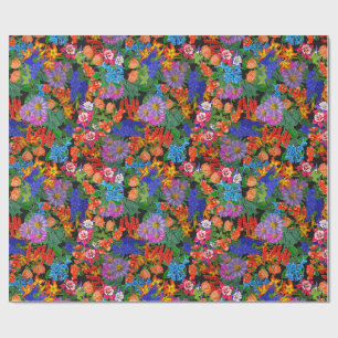 Bright and Bold Fun Floral Wrapping Paper