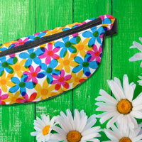 Bright and Bold Hippie Flowers Retro Floral