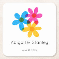 Bright and Bold Hippie Flowers Spring Wedding