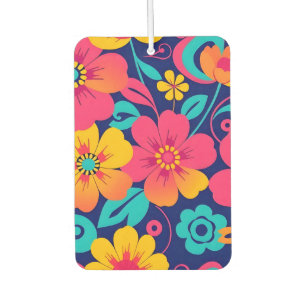 Bright and Bold Retro Flowers-Dopamine Style Air Freshener