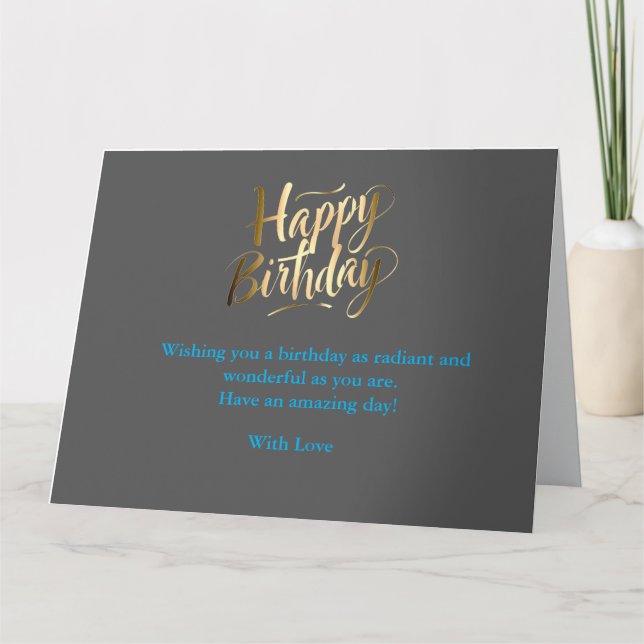 Bright and cheerful birthday card (Front)
