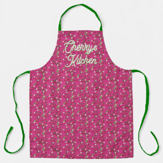 Bright and Cheerful Cherry All-Over Print Apron