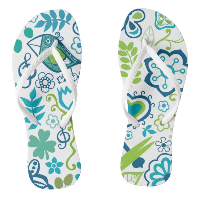 Bright and Cheerful Outdoor Scene Flip Flop (Footbed)