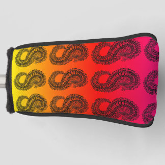 Bright and colorful Pangolin golf head cover