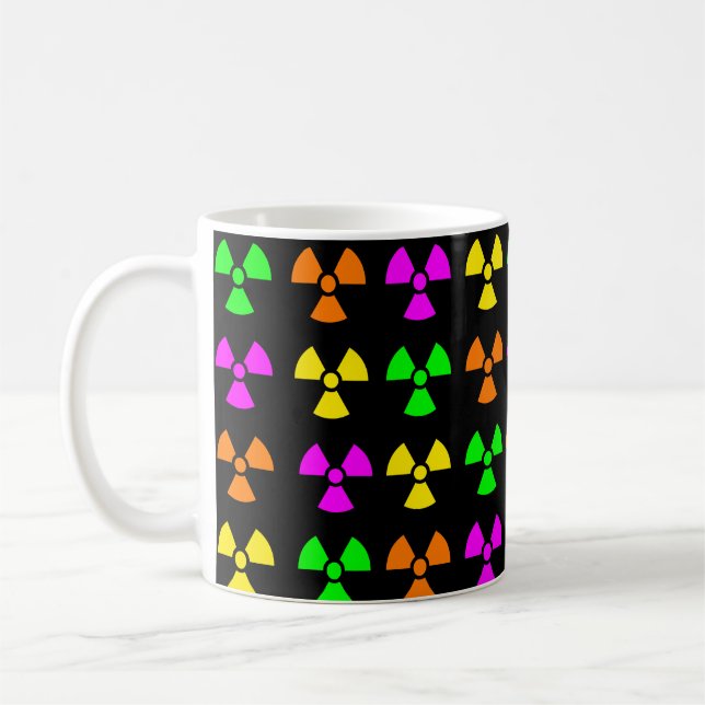 Bright and colorful Trefoil symbols Coffee Mug (Left)