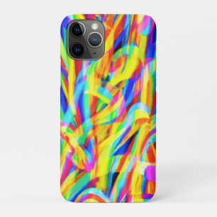 Bright And Colourful Neon Pattern Art iPhone 11 Pro Case