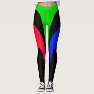 Bright and Colourful Stripes Leggings