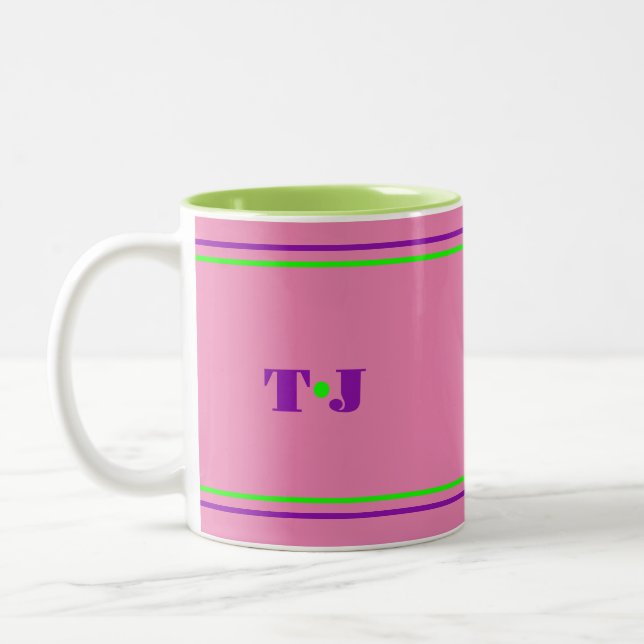 Bright and Colourful Two-Tone Coffee Mug (Left)