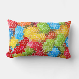 Bright and Colourful Unique Pattern Lumbar Pillow