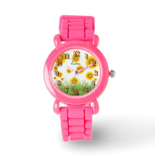 Bright and Elegant Sunflower Sweet Whimsical Watch