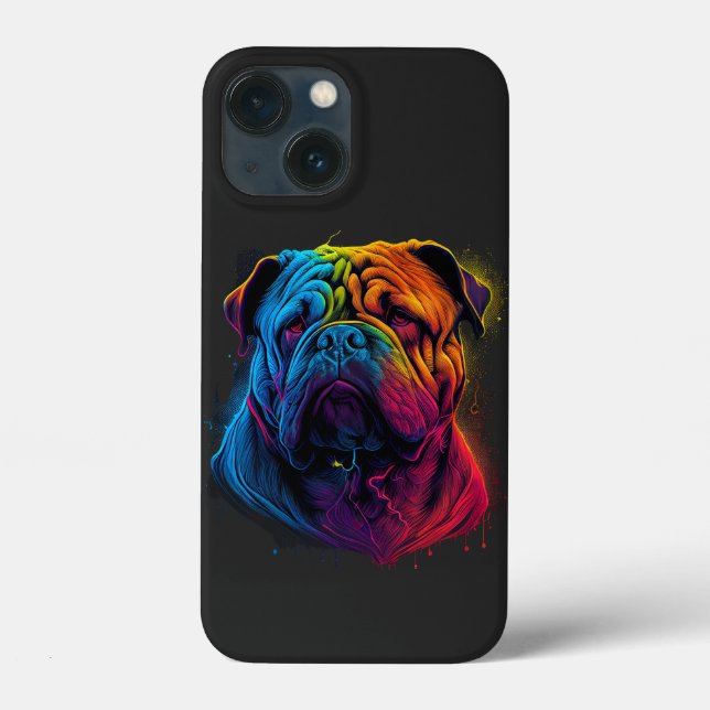 Bright and Fluffy Chinese Shar Pei dog, Shar-Pei Case-Mate iPhone Case (Back)