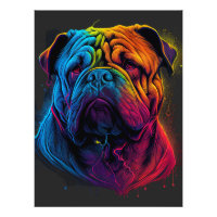 Bright and Fluffy Chinese Shar Pei dog, Shar-Pei