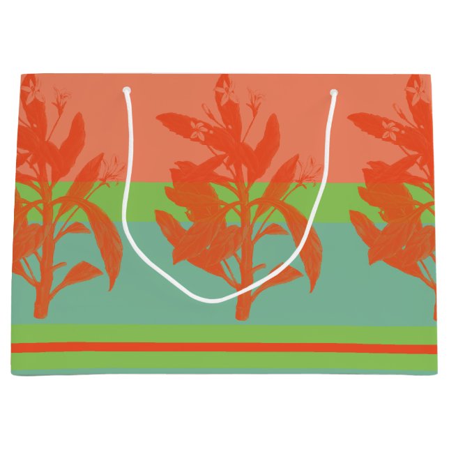 Bright and Fresh Tropical Colours Large Gift Bag (Front)