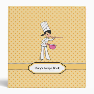 Bright and Fun Recipe Binder Illustrated