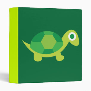 Bright and Fun Turtle Notebook Binder for Students