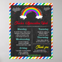 Bright and Happy Rainbow teacher appreciation week