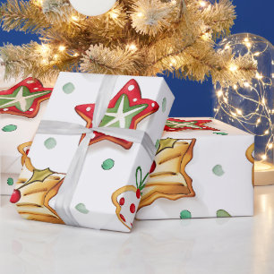 Bright and Joyful Holiday Cookies Wrapping Paper