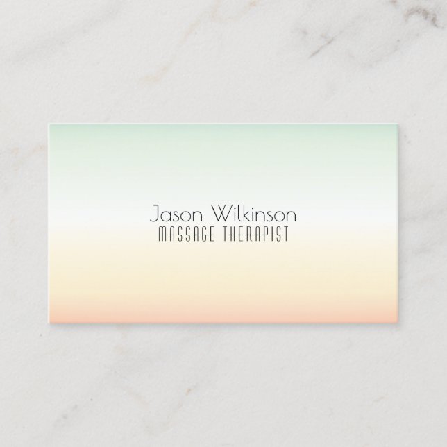 Bright and minimal exotic style business card (Front)