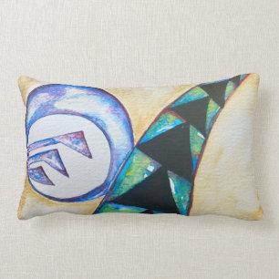 Bright and modern colourful accent lumbar pillow