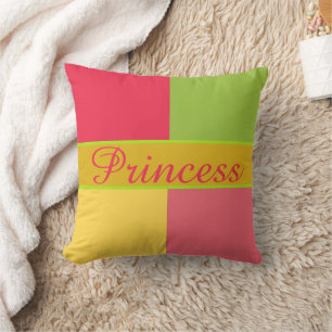 Bright and Tropical Colours Throw Pillow