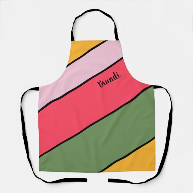 Bright and Vivid Colourful Personalized Apron (Front)