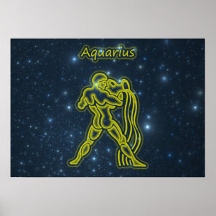 Bright Aquarius Poster