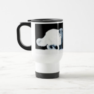 Bright Arctic Fox Travel Mug