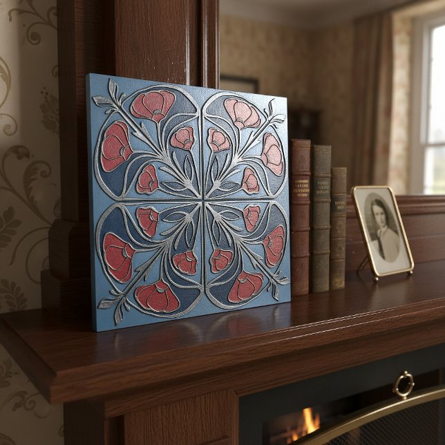 Bright Art Nouveau Floral Medallion#13 ID1193 Tile (Creator Uploaded)