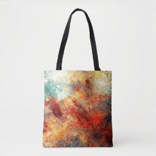 Bright artistic splashes. Abstract painting color  Tote Bag