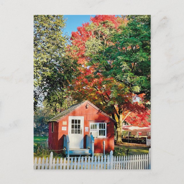 Bright Autumn Farm Postcard (Front)