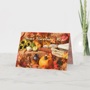 Bright Autumn Harvest Card