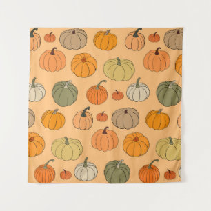 Bright autumn vintage seamless pattern background tapestry