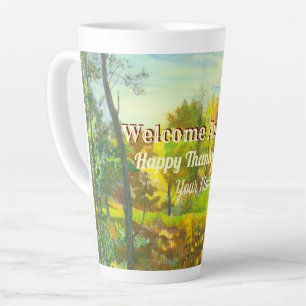 Bright Autumn watercolor Latte Mug