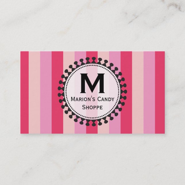 Bright Awnings Pink Business Cards (Front)
