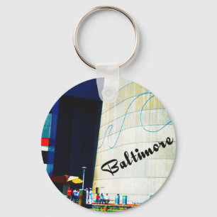 Bright Baltimore Keychain