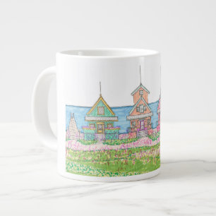 Bright Beach Cottage Jumbo Mug