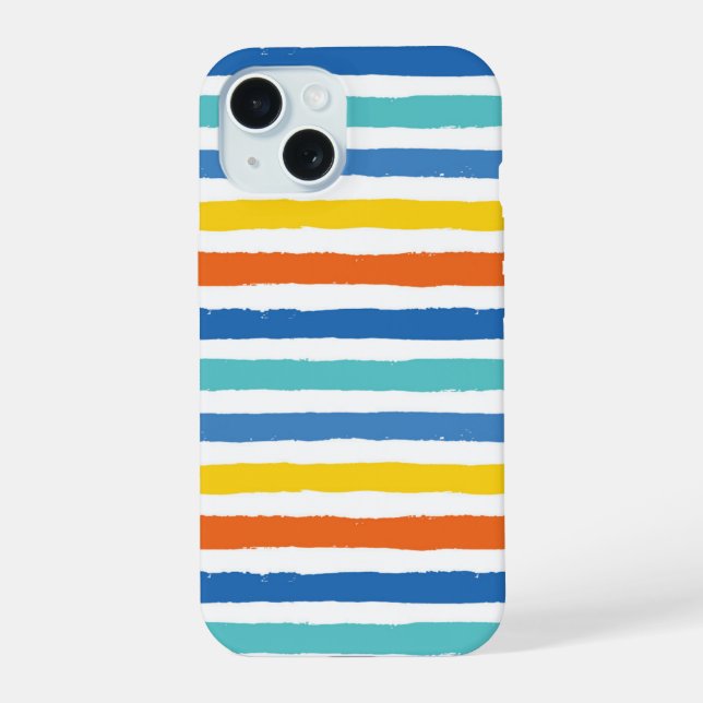 Bright Beach Striped Motif (Verso)