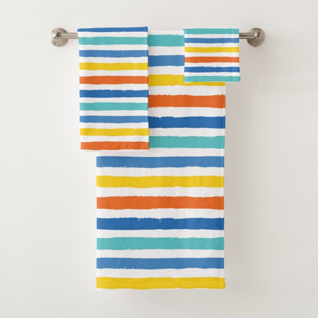 Bright Beach Striped Motif (En situation)