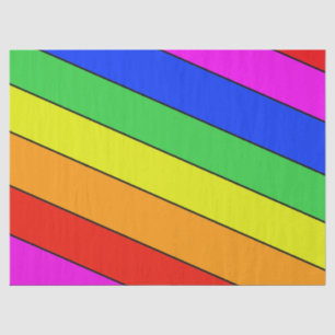 Bright beautiful rainbow of STRIPES Tissue Paper