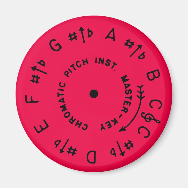 Bright Berry Pitchpipe Magnet (Front)