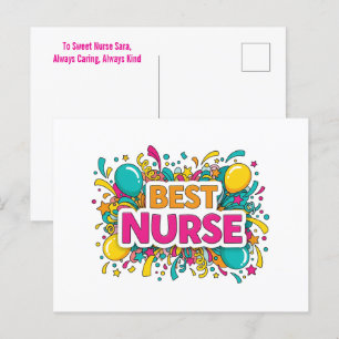 Bright Best Nurse Greeting Card