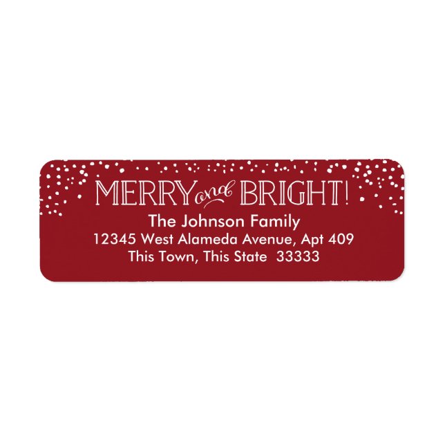 Bright Blizzard | Return Address Label (Front)