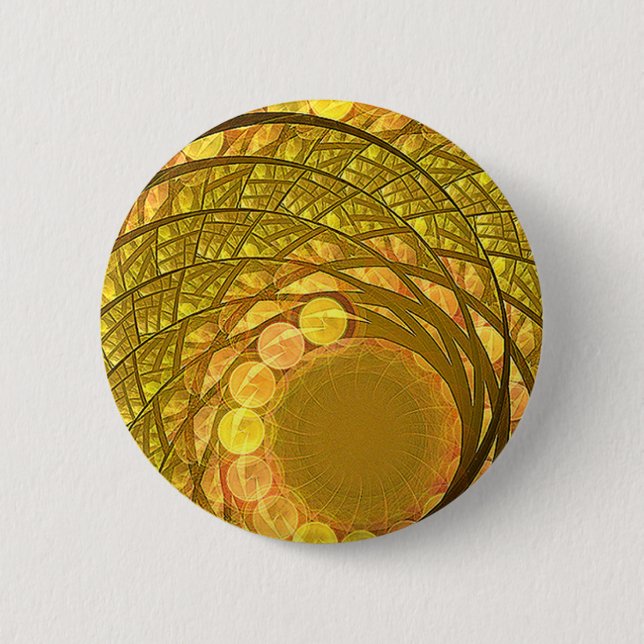 Bright Blossom Moon 2 Inch Round Button (Front)
